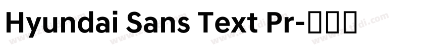Hyundai Sans Text Pr字体转换
